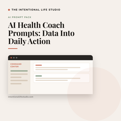 AI Health Coach Prompts: Data Into Daily Action product cover