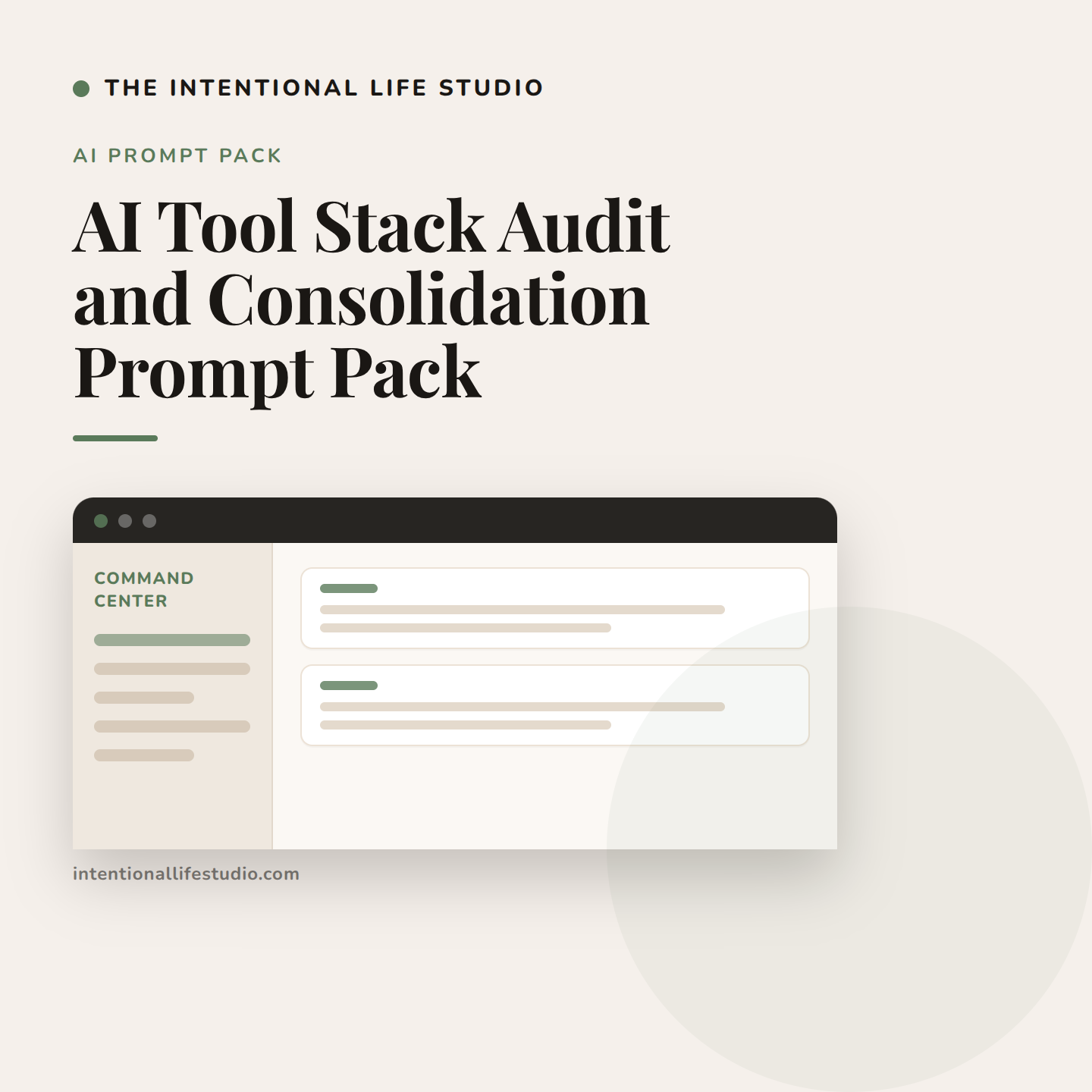 AI Tool Stack Audit and Consolidation Prompt Pack product cover
