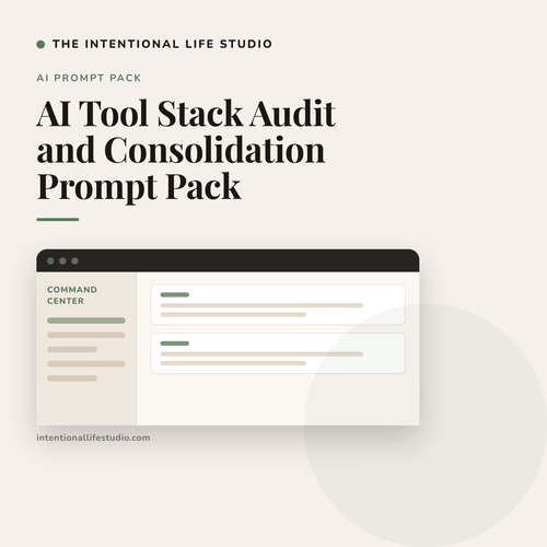 AI Tool Stack Audit and Consolidation Prompt Pack product cover