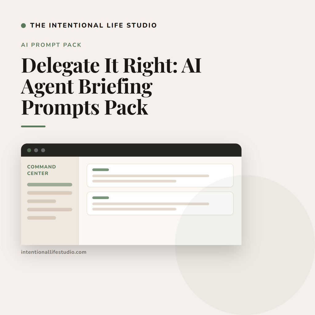 Delegate It Right: AI Agent Briefing Prompts Pack product cover