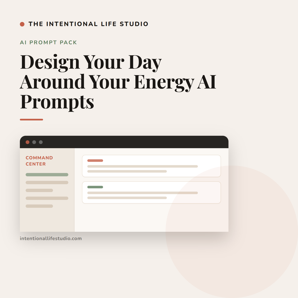 Design Your Day Around Your Energy AI Prompts product cover