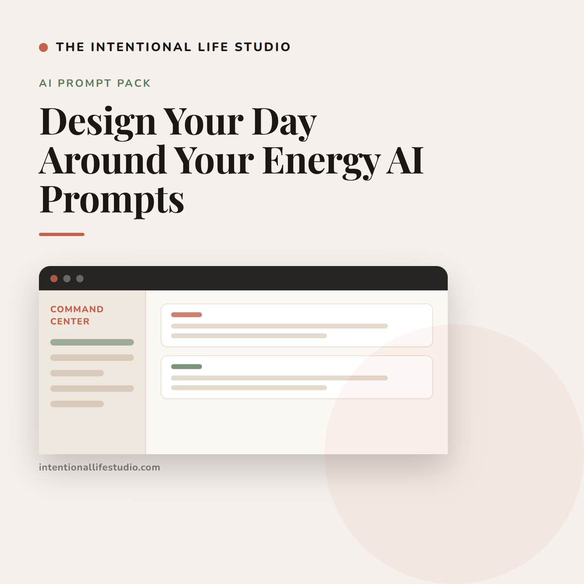 Design Your Day Around Your Energy AI Prompts product cover