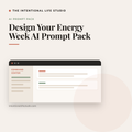 Design Your Energy Week AI Prompt Pack product cover