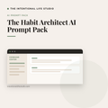 The Habit Architect AI Prompt Pack product cover