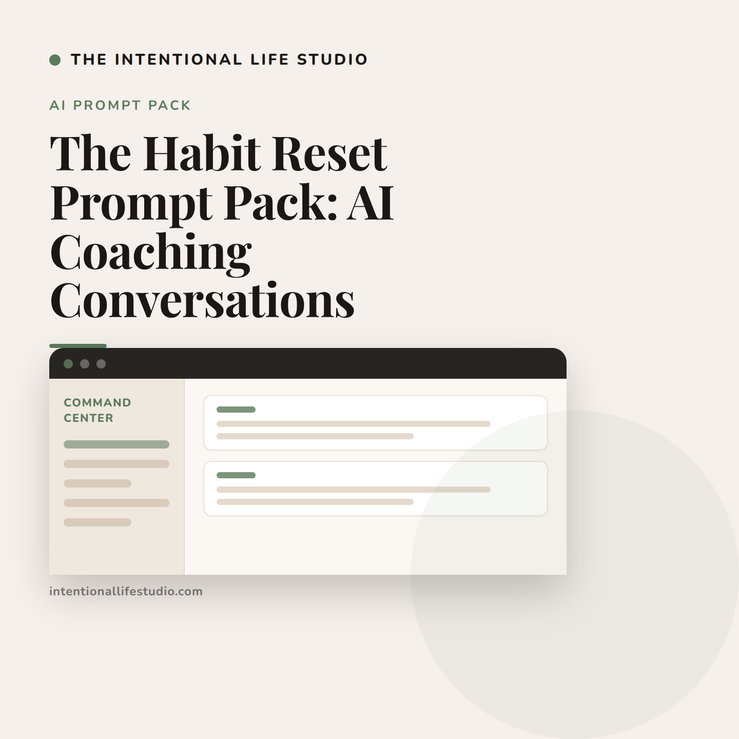 The Habit Reset Prompt Pack: AI Coaching Conversations product cover