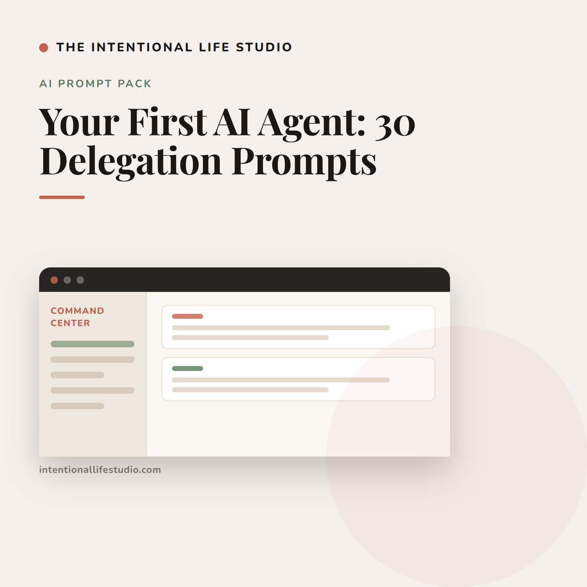 Your First AI Agent: 30 Delegation Prompts product cover