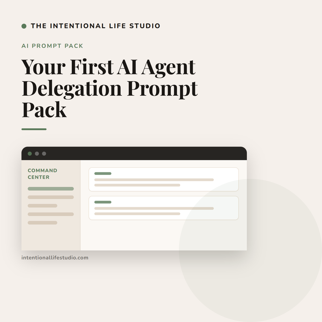 Your First AI Agent Delegation Prompt Pack product cover