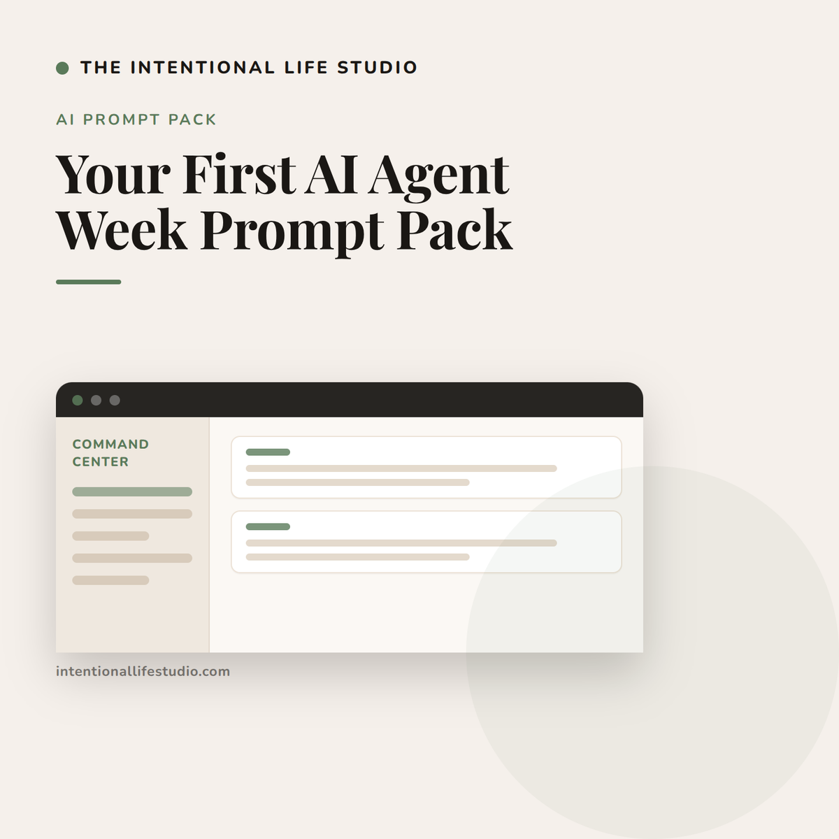 Your First AI Agent Week Prompt Pack product cover